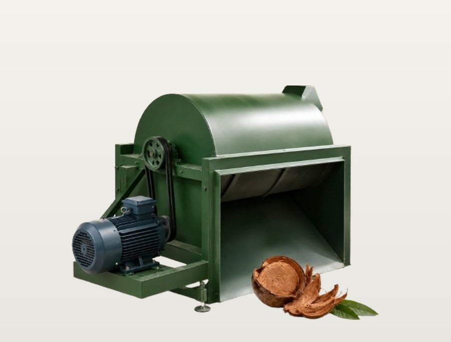 A MAEKO shredder from the PREP range, with a split coconut husk