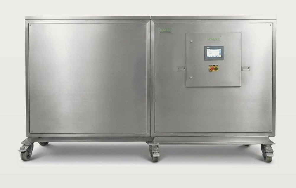 A MAEKO HARDSTOCK on-site food-waste composter, installed and running.
