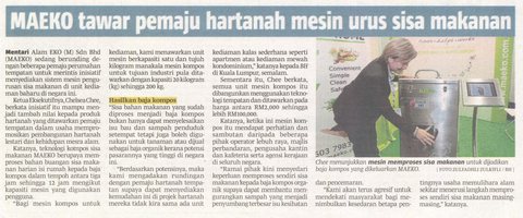 the Berita Harian story, October 2014